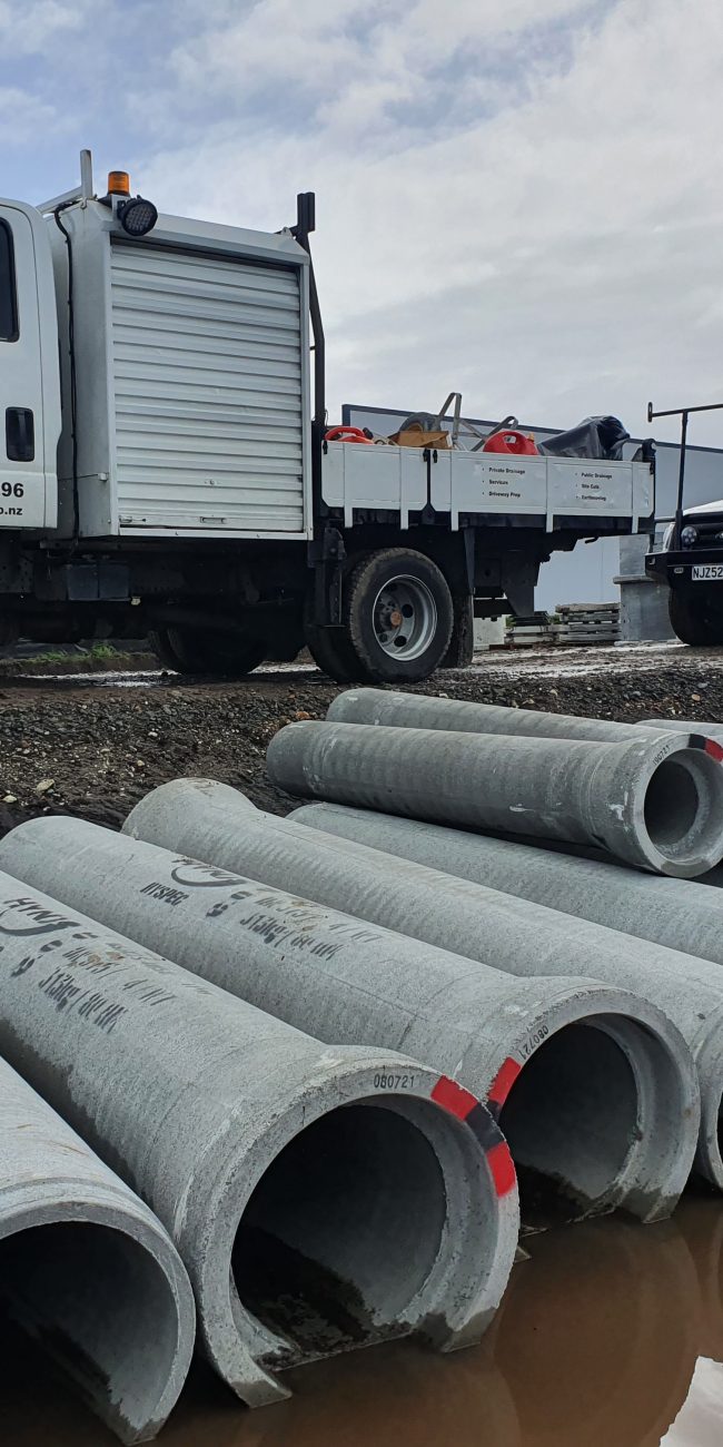 commercial drain laying