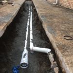 Residential drain laying